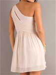 one shoulder short semi formal dress