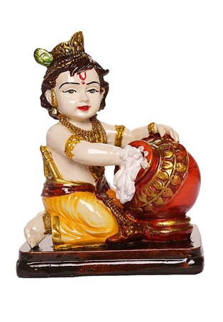 lord krishna eating butter
