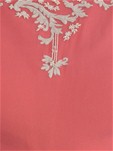 designer georgette,net coral color gown