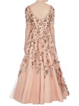 designer net pink color gown