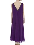 purple embellished sleeveless gown
