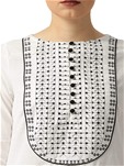 white rayon party wear kurti with palazzo