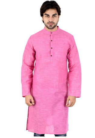 pink cotton kurta