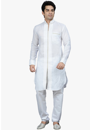 white linen kurta pyjamas