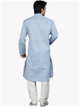 light blue linen kurta pyjamas