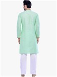 green blended kurta pyjamas