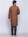 brown silk kurta pyjamas
