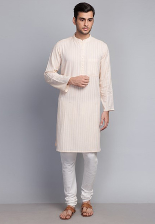 off white cotton kurta pyjamas