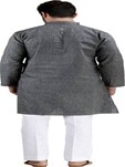 gray khadi kurta pyjamas
