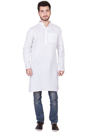 white cotton kurta only