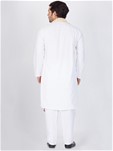 white cotton kurta pajama with dupatta