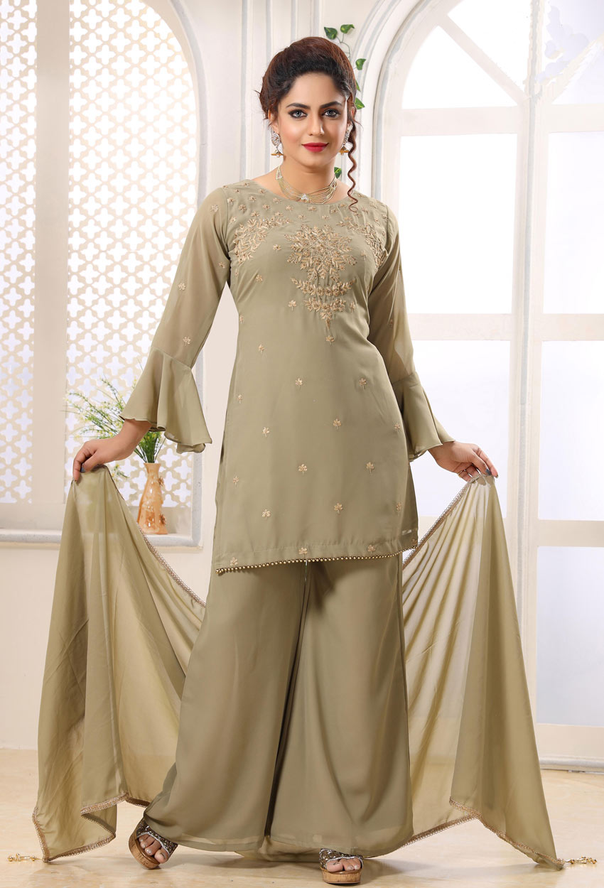 admirable pista georgette fancy salwar suits with dupatta
