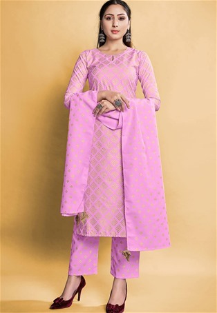 lavender cotton palazzo salwar kameez