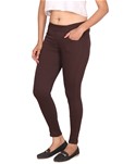 brown cotton lycra jegging