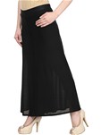 black satin palazzo pant