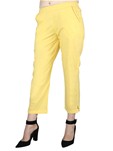 yellow cotton bottom trouser
