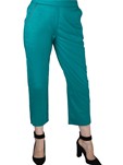 turquoise cotton bottom trouser