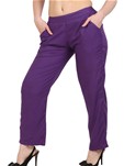 purple reyon bottom trouser