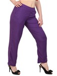 purple reyon bottom trouser