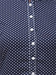 blue polka dots printed cotton kurta